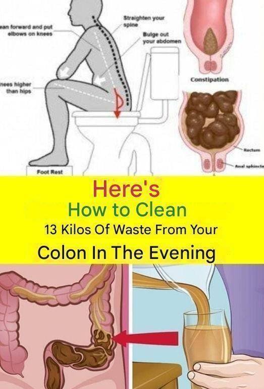 Learn How to Clean 15 Kilograms of Waste from Your Colon in One Night