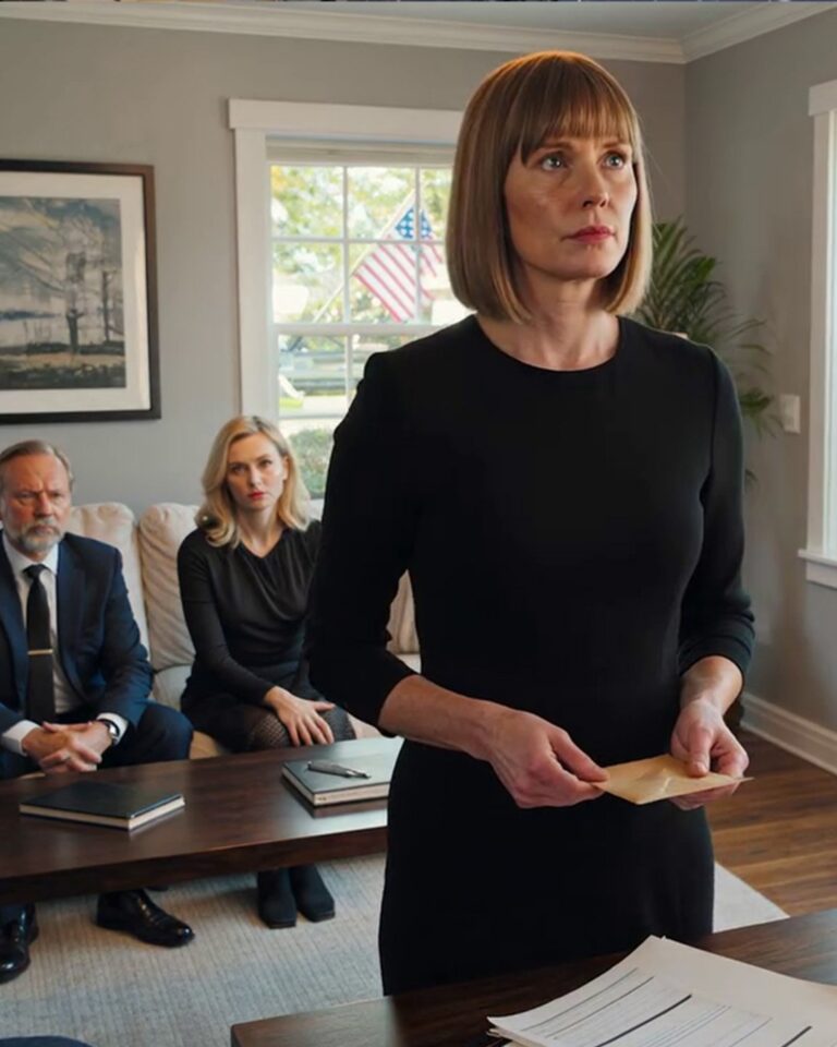 I had just returned from a funeral when my husband wouldn’t even let me sit down. He looked me straight in the eye and said icily, “Mom left me everything. You have two days to pack.” I’d cared for my mother-in-law for ten years. Yet that day, after the service, I returned home to find my husband, his sister, and the man in the suit already in the living room. A stack of papers lay neatly stacked on the coffee table, as if they’d rehearsed this moment. The man opened the pages and read clearly: “The house belongs to Ryan. Elena is getting $5,000 for her help. You have two days to leave.” I didn’t protest. I didn’t cry. I simply left—a stranger in my own home. Three days later, I opened the envelope my mother-in-law had pressed into my hand before she died. And then…