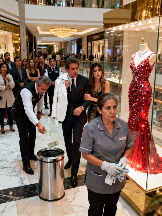 After 7 years of divorce, he found his ex-wife working as a cleaner, silently watching a million-dollar dress behind the shop window