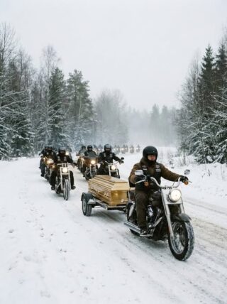 Forty Seven Bikers Brave A Massive Blizzard For One Grieving Mother