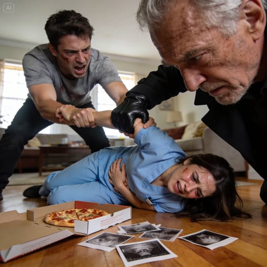 When I came home late from the hospital, my husband slapped me hard and screamed, “Do you know what time it is, you useless b!.tch? My mother and I are starving!” I tried to explain I’d been rushed to the ER—but the answer was more blows. Outside the door, my father stood frozen, watching it all. They never realized who he really was…