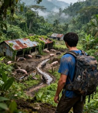 He Rented a Mountain to Raise 30 Pigs,