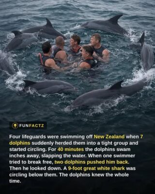 Dolphins Circled Four Swimmers for 40 Minutes to Shield Them From a Great White